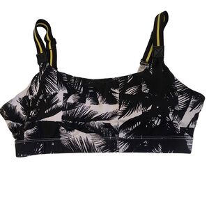 Fabletics Black and Gray Sports Bra Size S